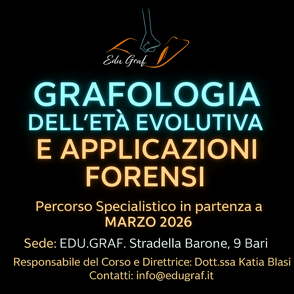Grafologia dell'età evolutiva e applicazioni forensi