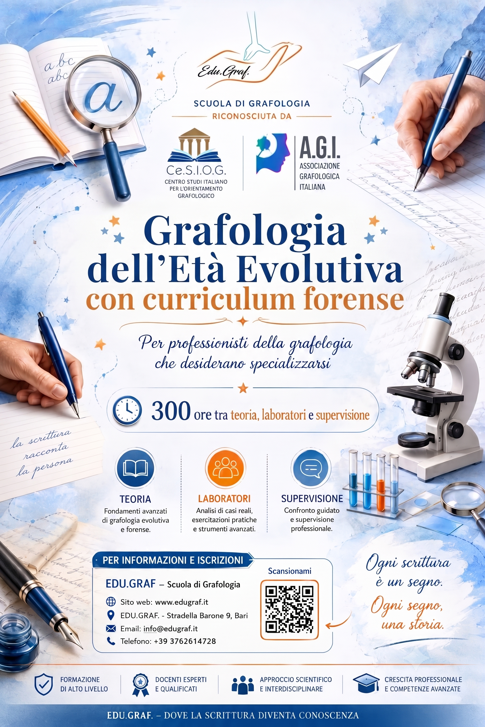 locandina grafologia delleta evolutiva forense